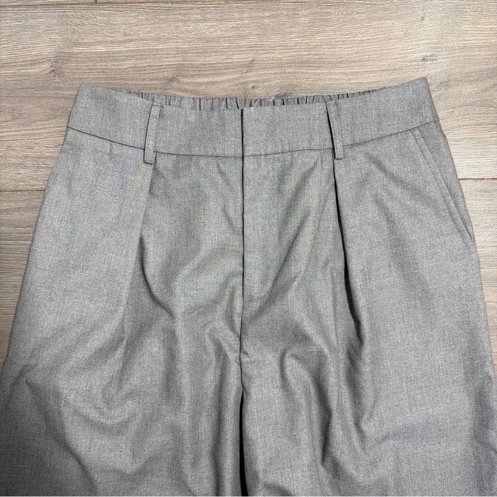 Commense wide-leg pleated Classic Gray Dress Pants-BRAND NEW - Picture 3 of 5